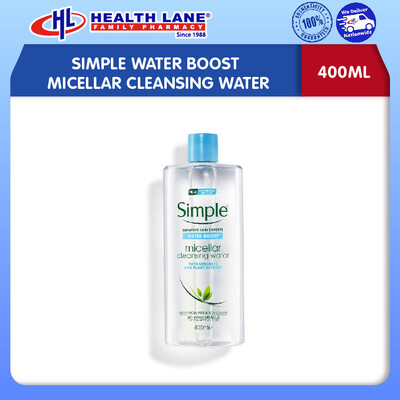 SIMPLE WATER BOOST MICELLAR CLEANSING WATER (400ML)